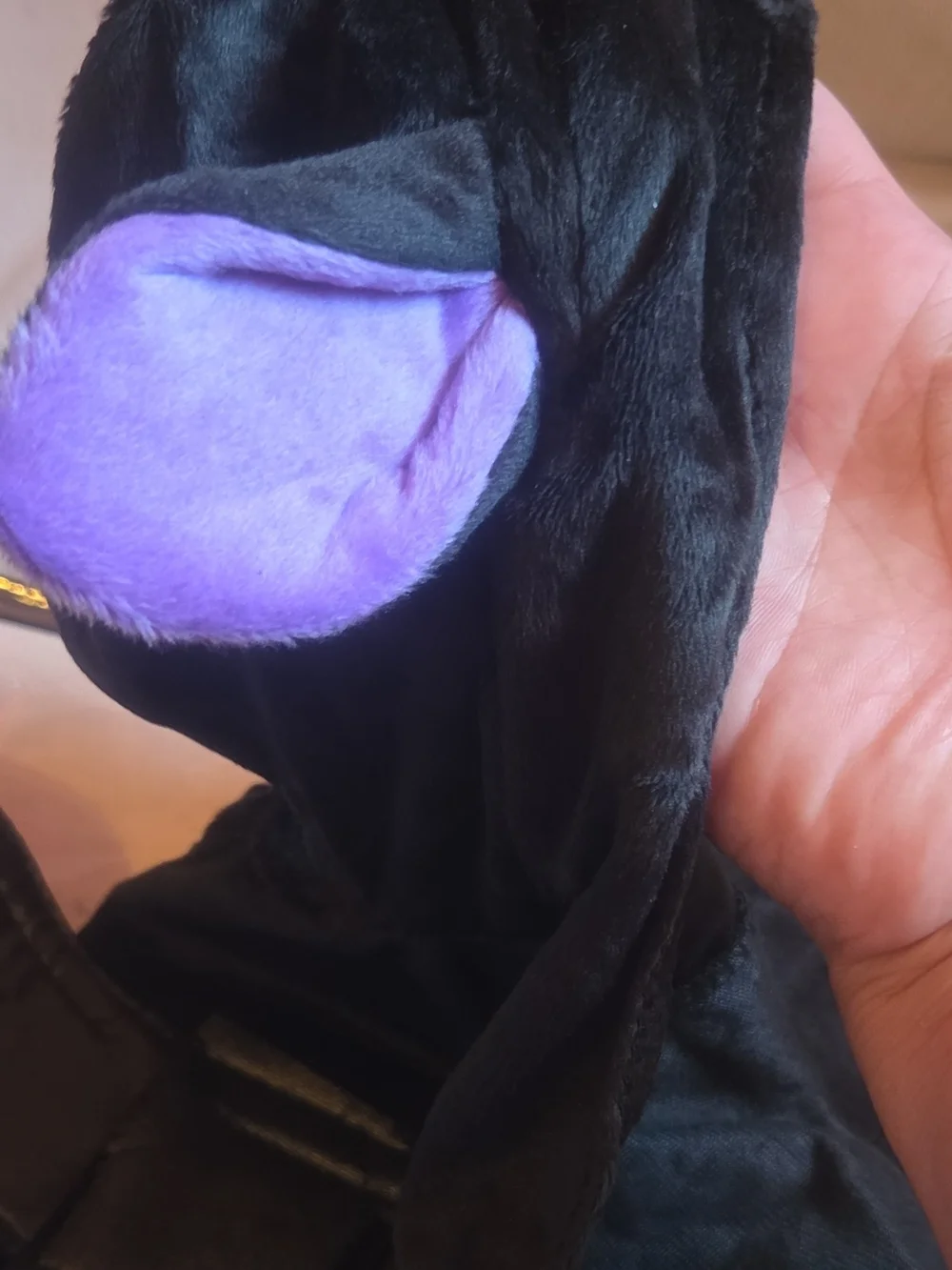 Spirit Bat Doggie Poncho - Black with Purple Accents